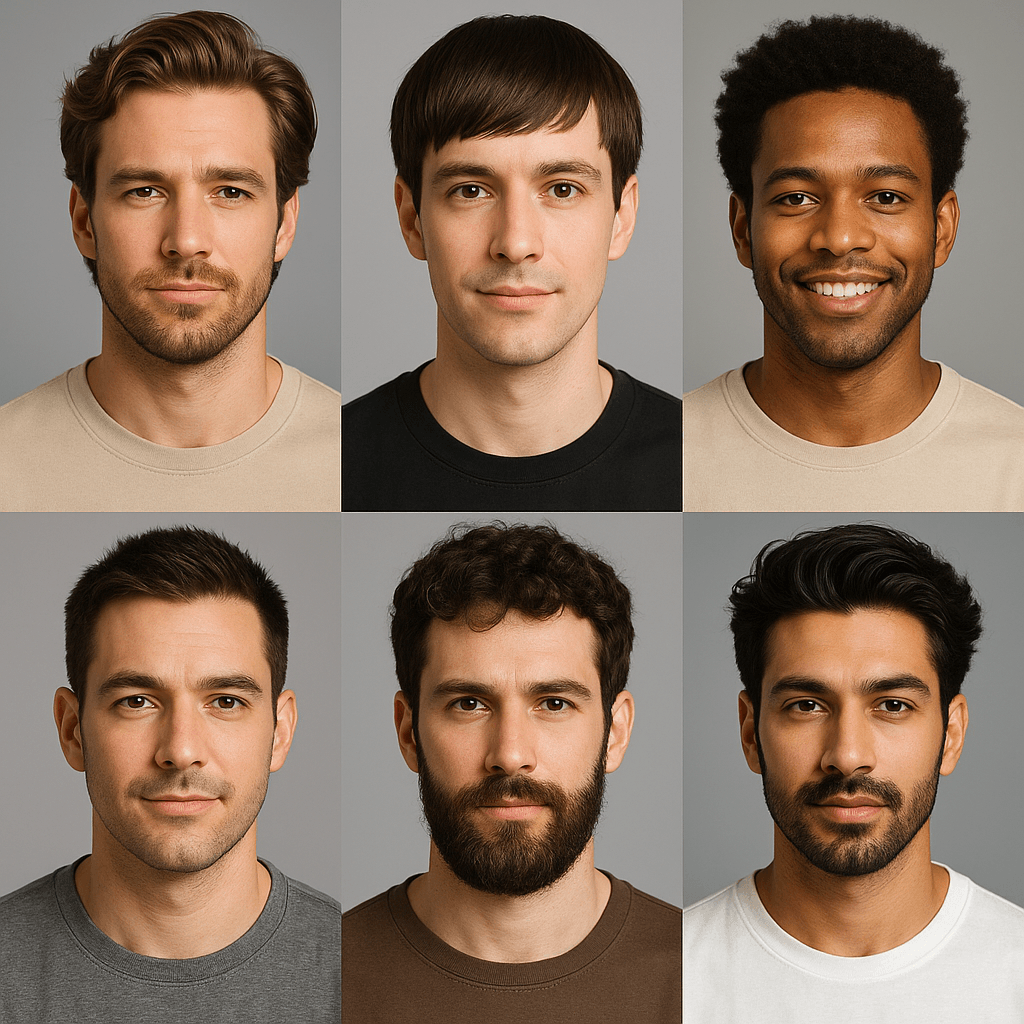 peinados para hombre con diferente tipo de rostro