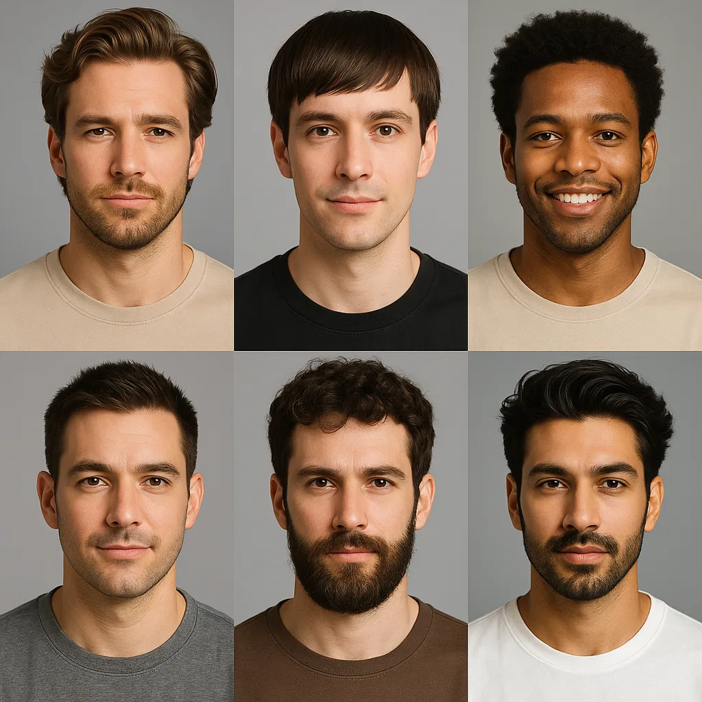 Peinados para hombre con diferente tipo de rostro