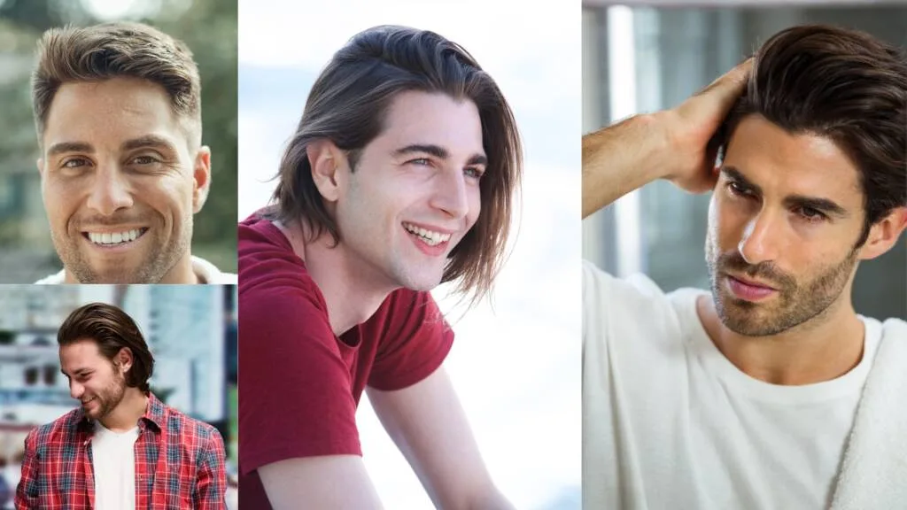 corte de hombre con melena